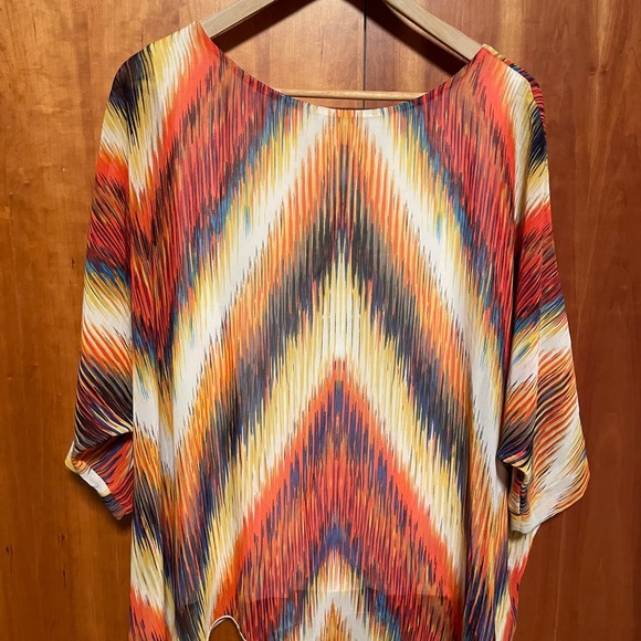 Fun Multicolored Chevron Top - Picture 6 of 6